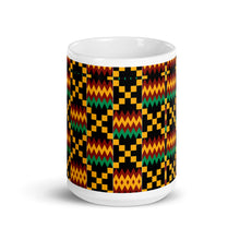 Load image into Gallery viewer, African Royal Black/Yellow Art Kente Mug
